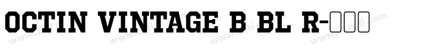 Octin Vintage B Bl R字体转换